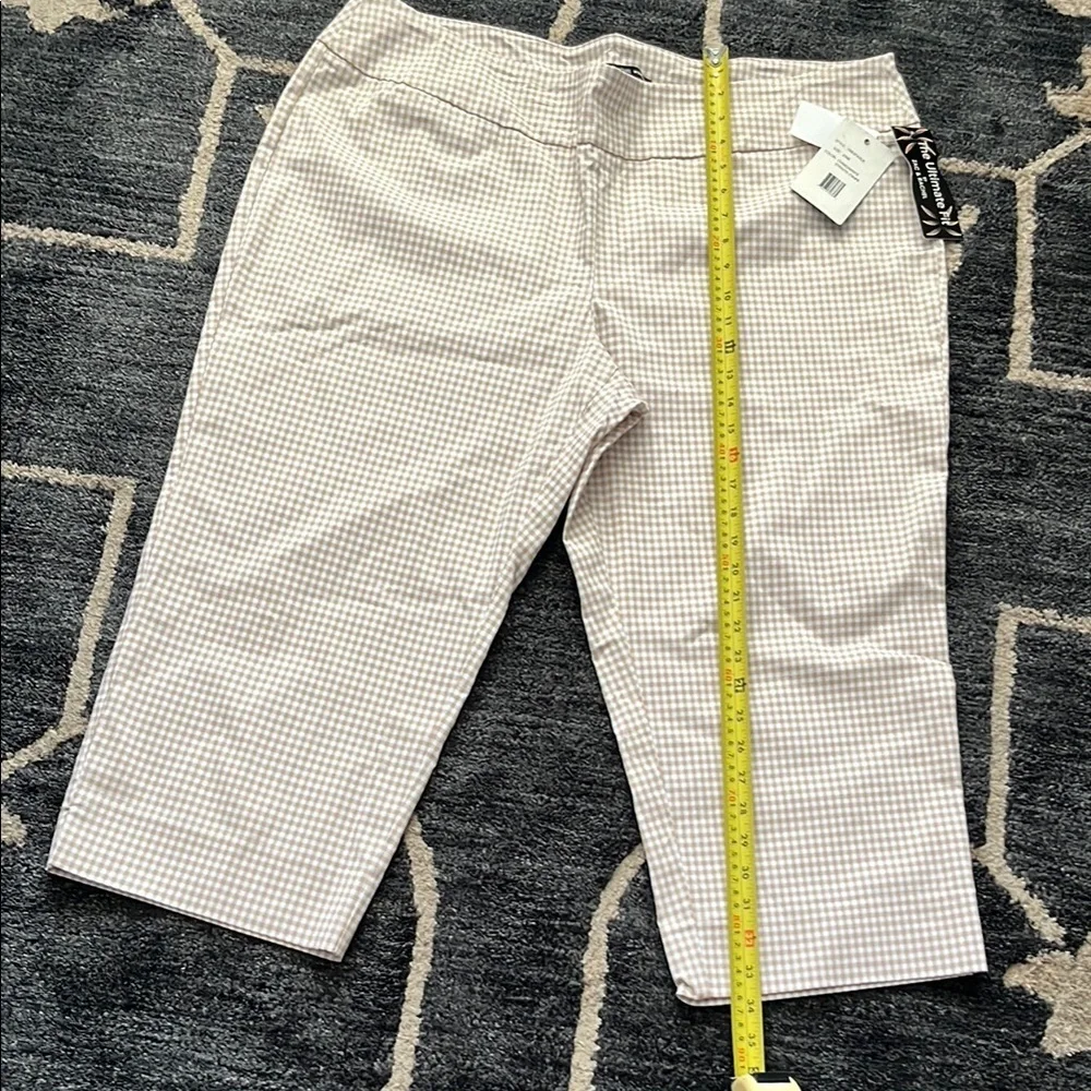 Zac & Rachel Beige Checkered Pants - Picture 6 of 10